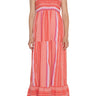LVP Racer Back Tiered Maxi Dress - Coral Multi Front View