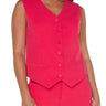 LVP Vest with Pockets - Pink Punch Front View
