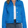 Liverpool Classic Jean Jacket - Diva Blue Front View