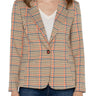 Liverpool Fitted Blazer - Lava Flow Multi Front View