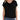 Liverpool Short Sleeve Draped Cowl Neck Top - Black Front View