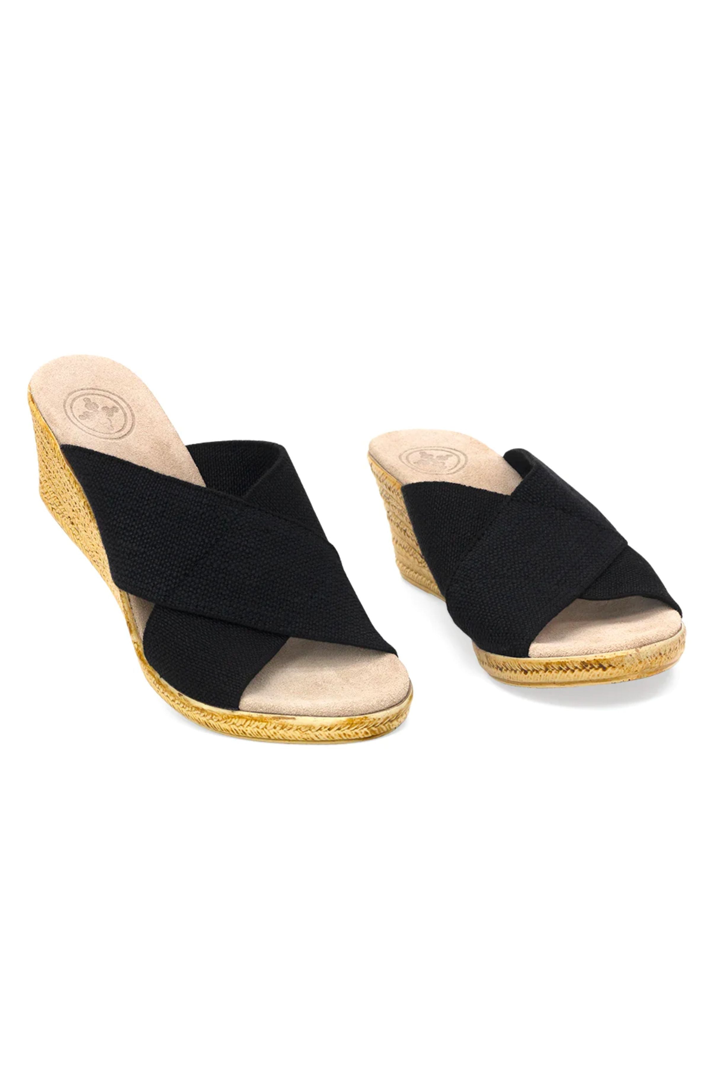 Charleston Shoe Co. Backless Cannon - Black Linen