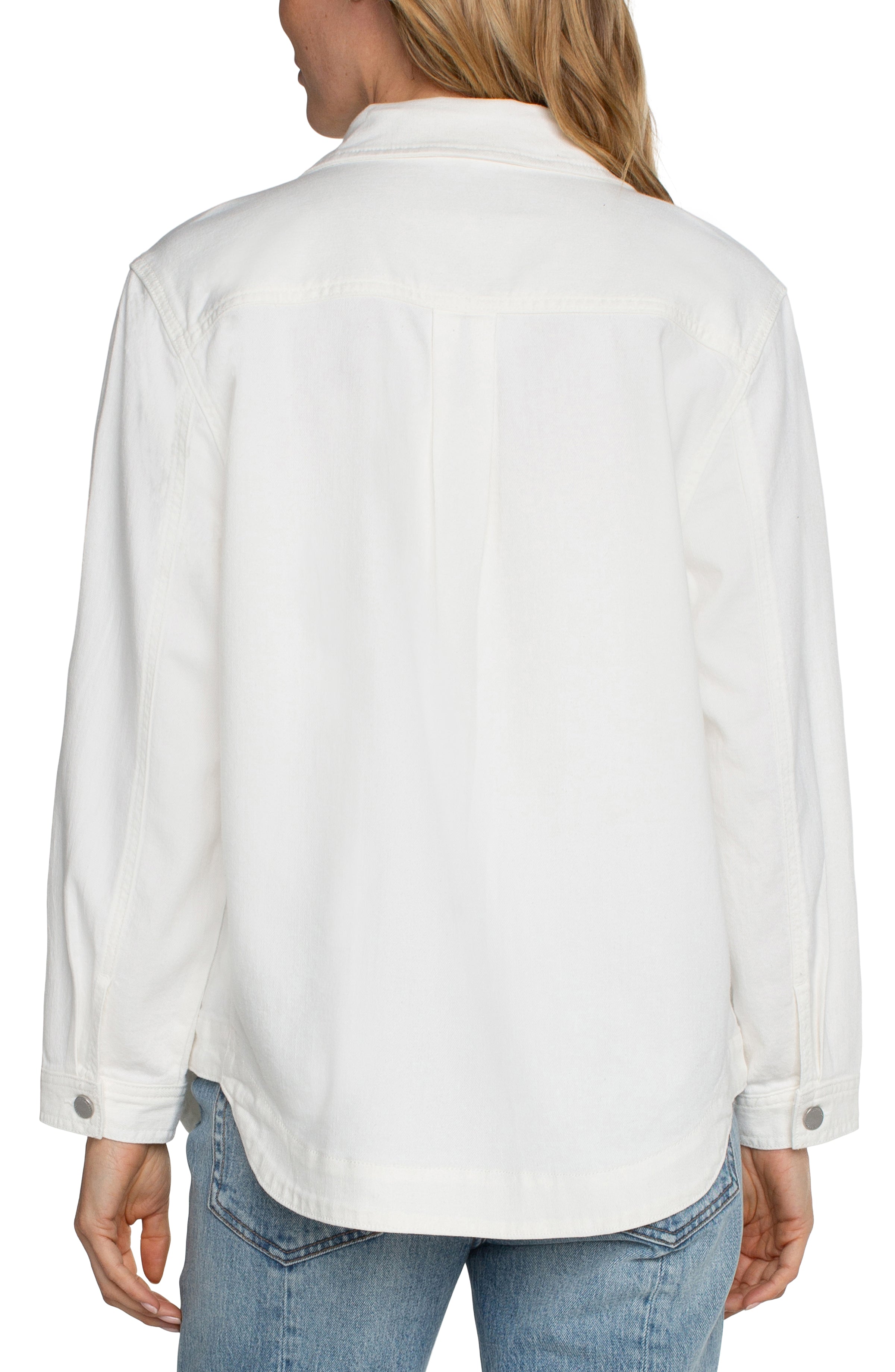LVP Casual Jacket - Bright White Back View