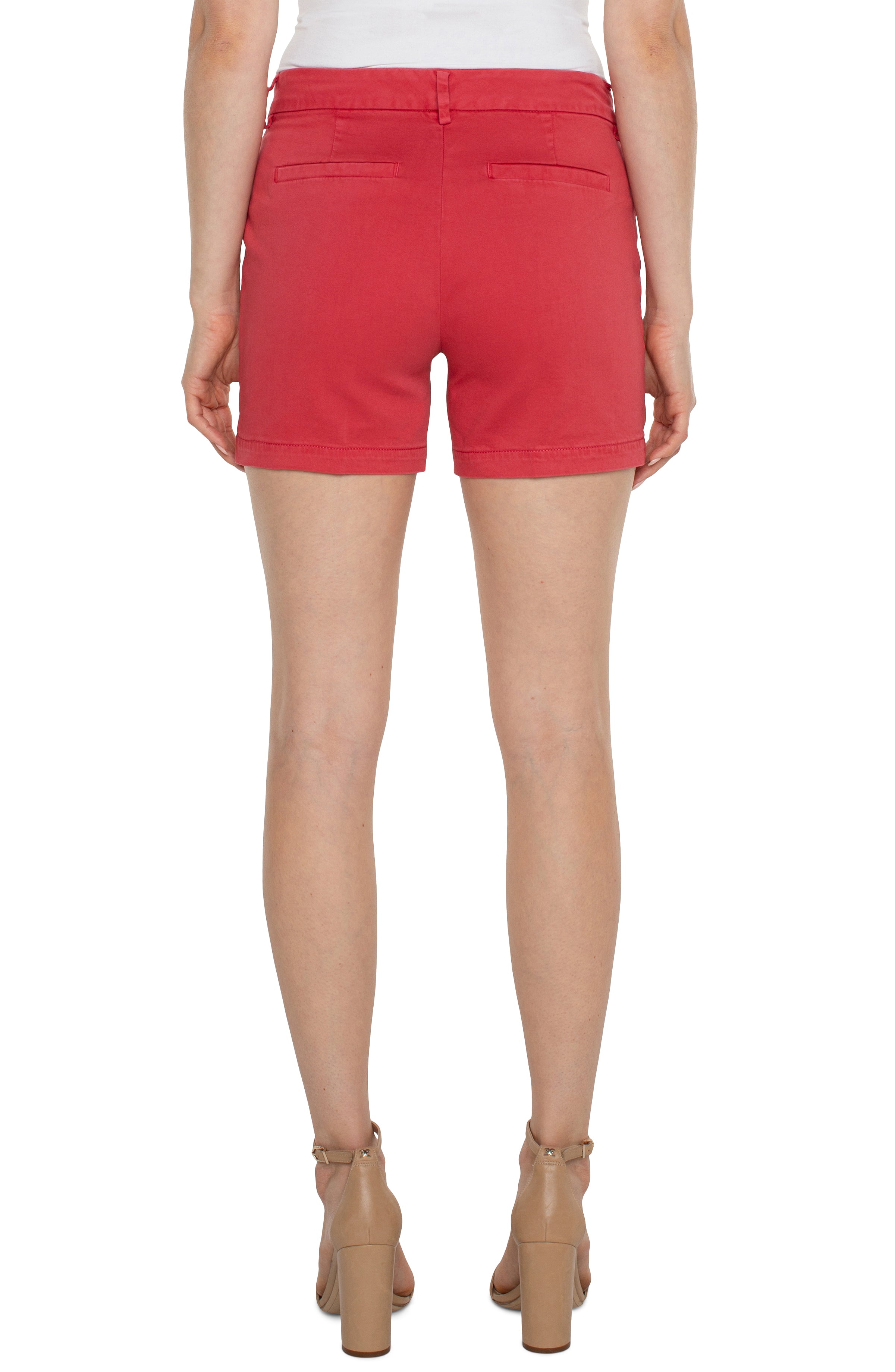 LVP Kelsey Trouser Shorts - Berry Blossom Back View