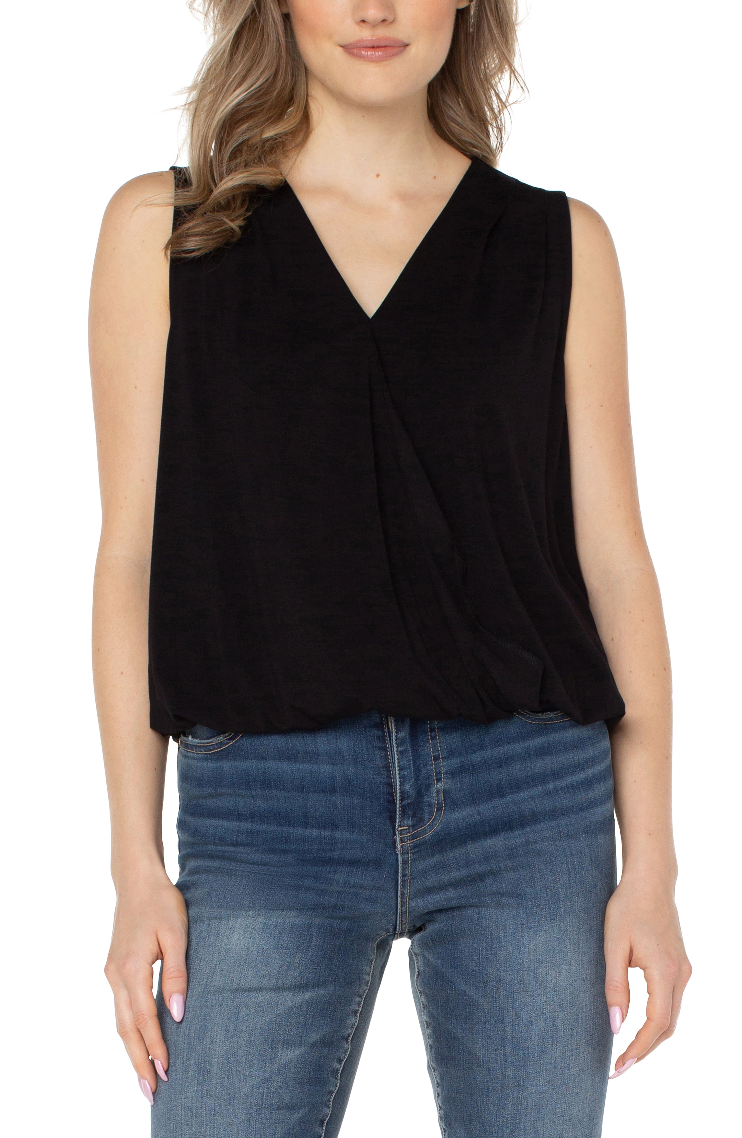 Liverpool Sleeveless Top - Black
