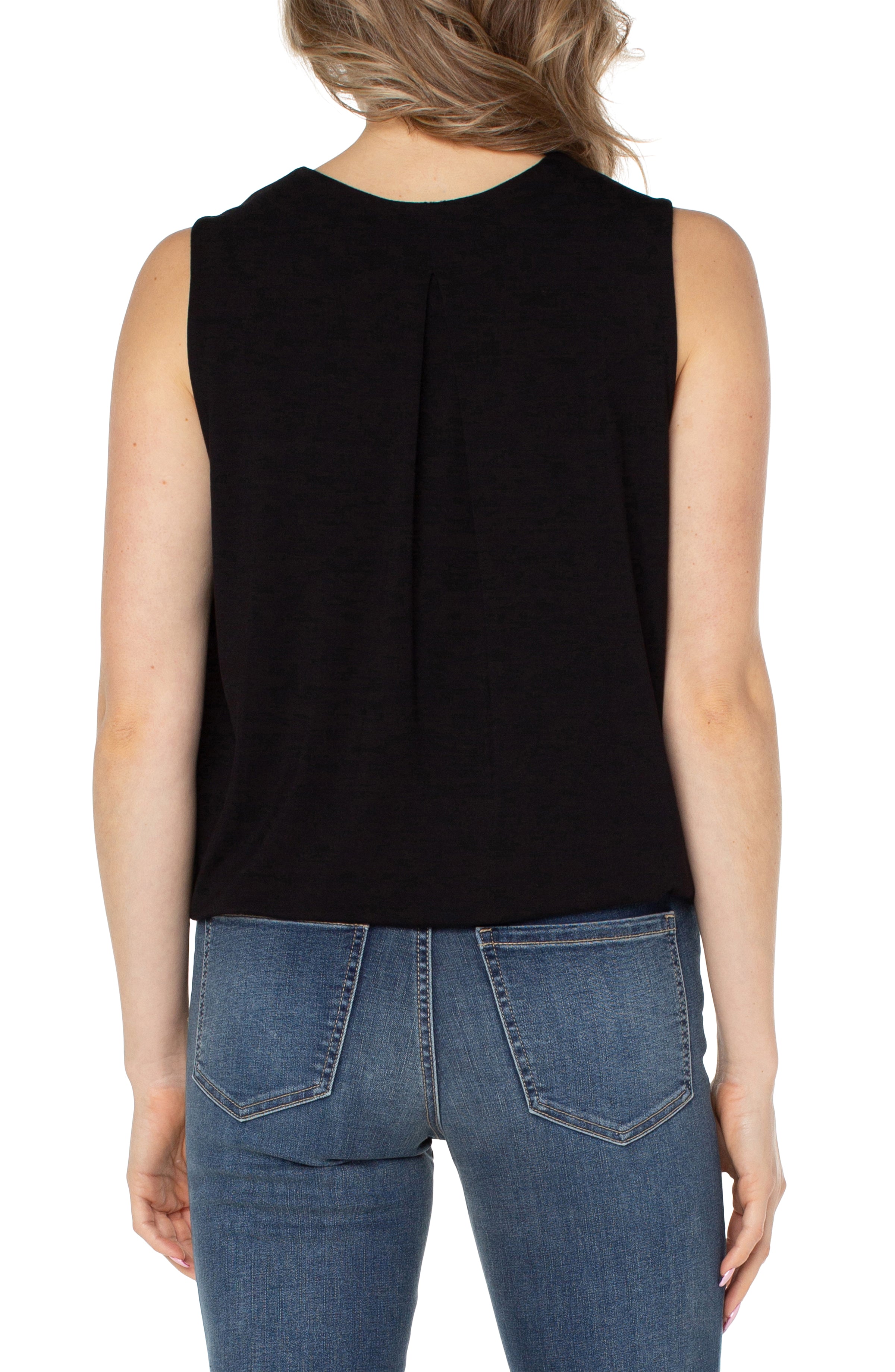 Liverpool Sleeveless Top - Black