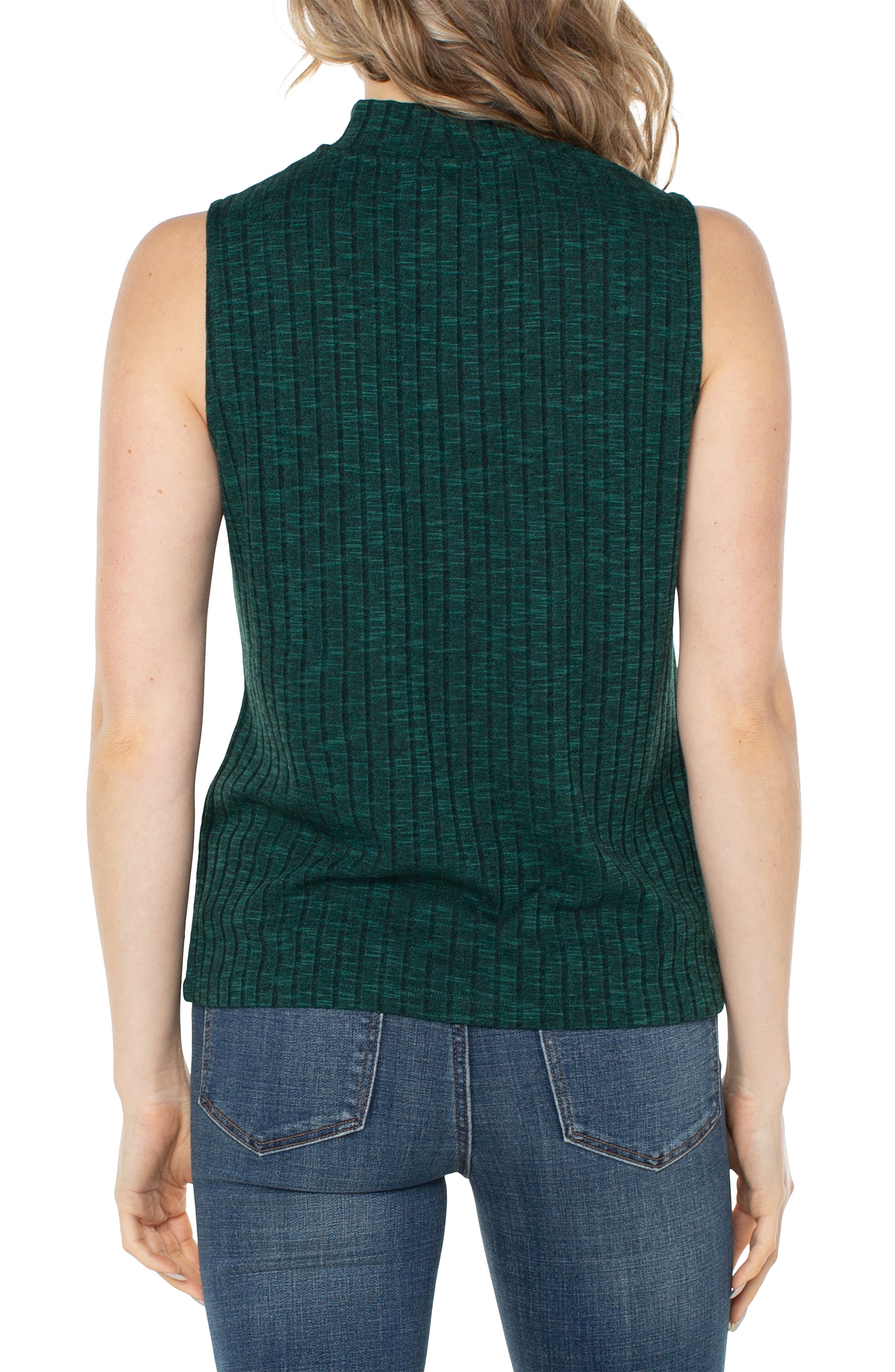 Liverpool Sleeveless Top - Deep Emerald Green