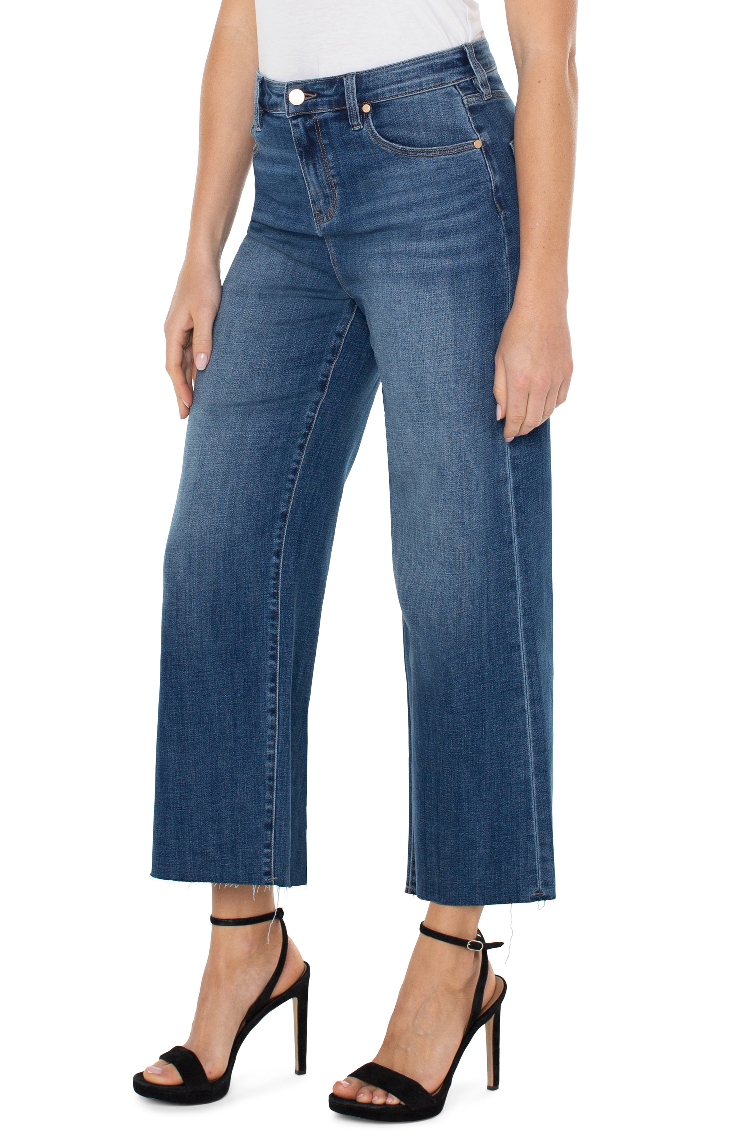 Liverpool Stride Hi-Rise Crop Wide Leg - Jordan