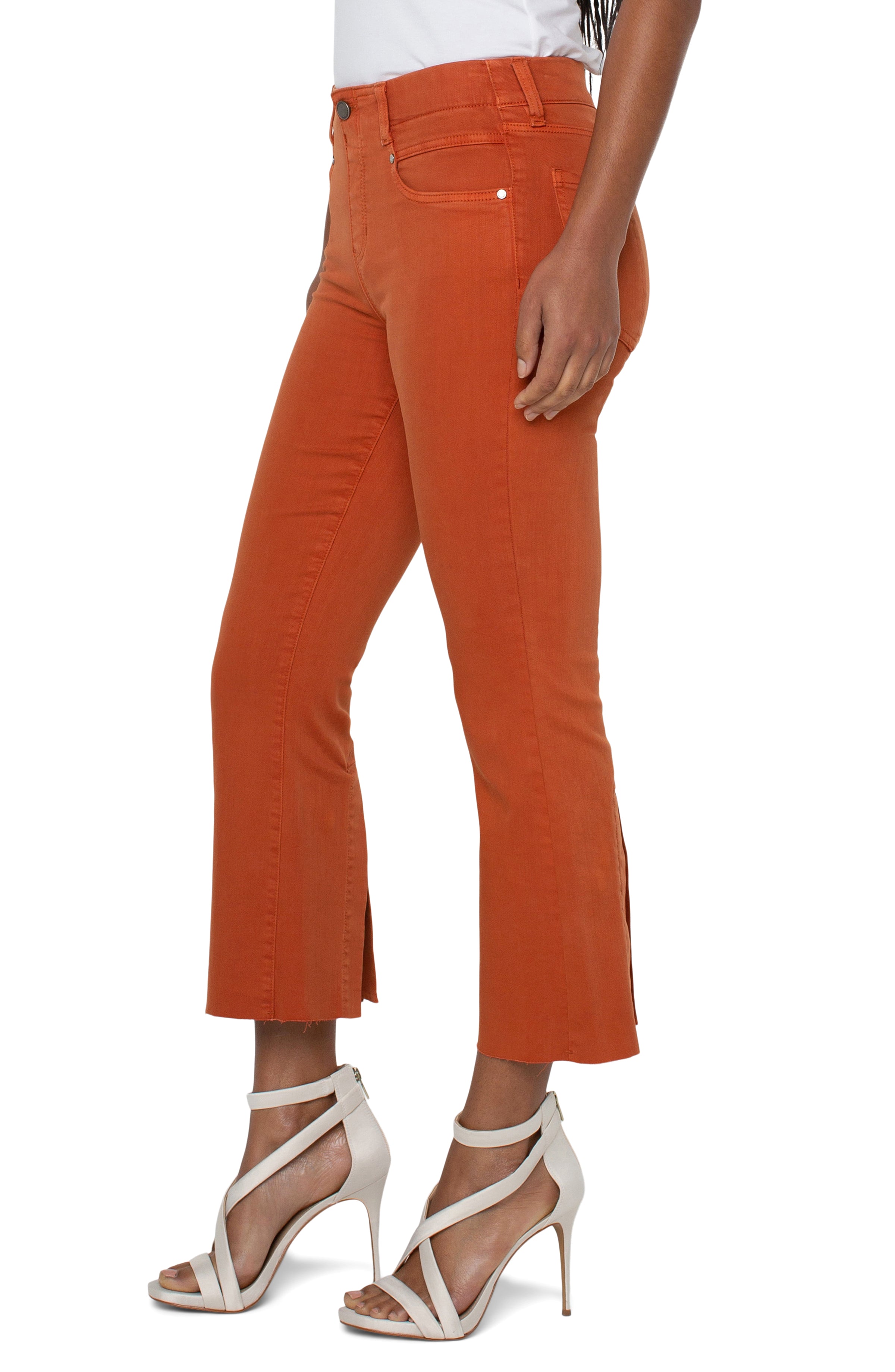 Liverpool The Gia Glider Crop - Orange Rust