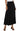Liverpool Tiered Woven Maxi Skirt - Black Front View